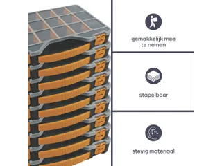 Assortimentsdoos 326x257x48mm 4 Liter - 5