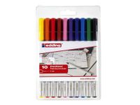 Fineliner Edding 89/10 assorti 0.3mm blister à 10 stuks