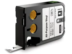 Dymo Xtl Tapes 12mm Zwart Op Wit Vinyl