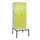 locker met bank,HxBxD 2120x800x815mm,2vak,vak B 400mm,draaigrendel