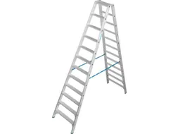 dubbele ladder,beide zijden,2x12treden m. R13-laag,treden met profiel
