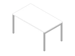 In hoogte verstelbaar bureau,HxBxD 680-760x1400x800mm,blad wit