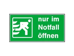 Vluchtroute-combinatiebord,alleen in noodgevallen openen,PVC