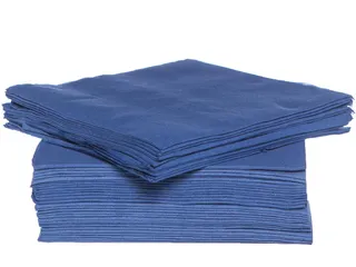 Cosy & Trendy servet 38x38cm blauw 2-laags, 40 stuks - 1