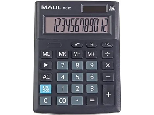 bureaurekenmachine MC 12, zwart
