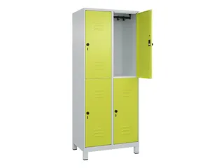dubbeldekse locker,HxBxD 1950x800x500mm,2x2vak.,vak B 400mm - 2