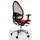 Bureaustoel Rood Zitting 430-520x 480x 500mm Netrug Synchroonmech.