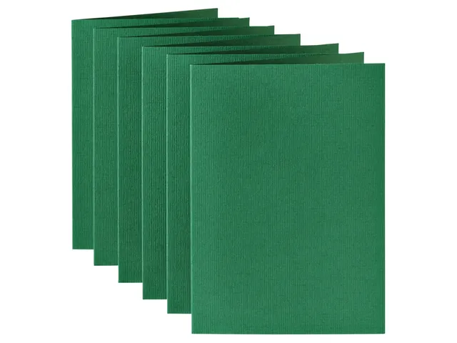 Correspondentiekaart Papicolor dubbel 105x148mm dennengroen pak 6 st