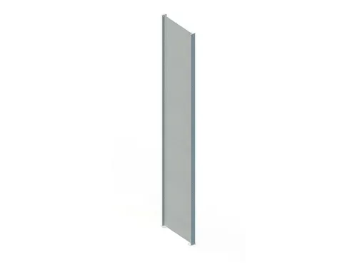zijwand,v. inhaakstelling,HxD 2500x500mm,verzinkt,massief plaatstaal