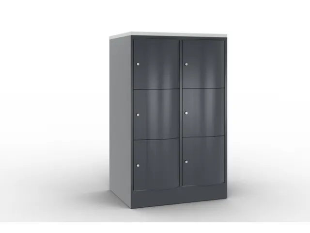 armoire multicases corps RAL7021 face avant RAL7021