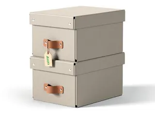 Puro opberdoos small A5 7 liter beige 2 stuks - 1