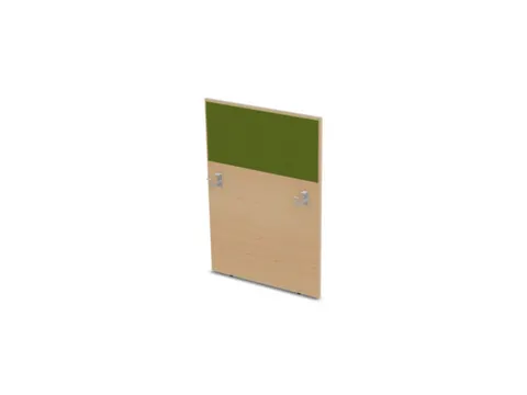 baliepaneel,v. bureau,aanbouw rechts,B 800mm,NE-esdoorn,BN7048-groen