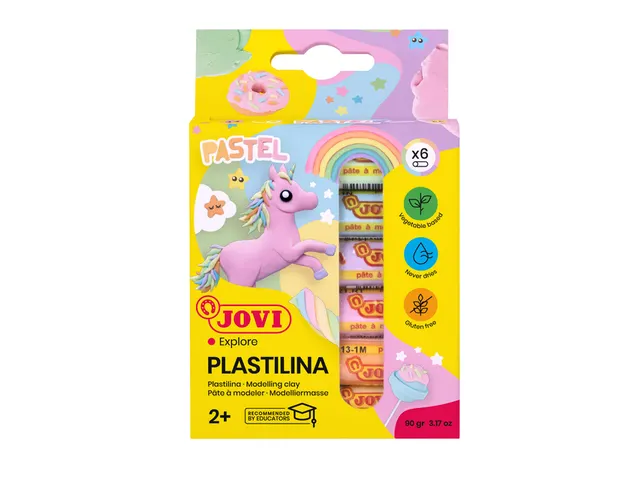 Boetseerklei Jovi Plastalina 15gr pastel ass kleuren