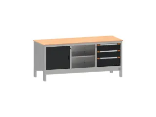 werkbank,HxBxD 870x1850x725mm,multiplexblad,draagverm. 1000kg,4voeten - 2
