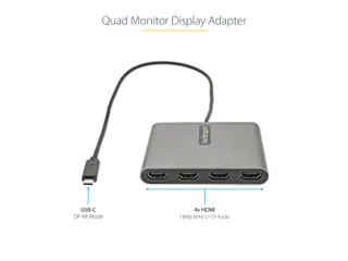 USB C naar 4 HDMI Adapter - Externe Video & Grafische Kaart - USB Type - 4