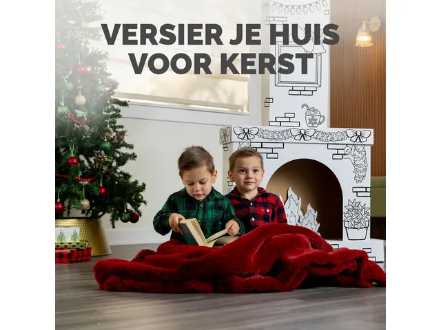 Kartonnen Openhaard XL Bankers Box Play inkleurbaar