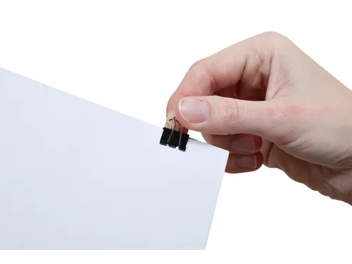 Papierklem MAUL 215 foldback 16mm capaciteit 5mm zwart 12 stuks