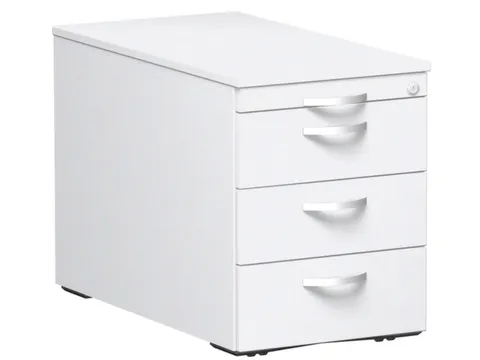 mobiel ladeblok,HxBxD 570x430x800mm,4lade(n),centr. vergrendeling,wit