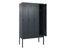 locker,HxBxD 2120x1200x500mm,4vak,vak B 300mm,draaigrendel