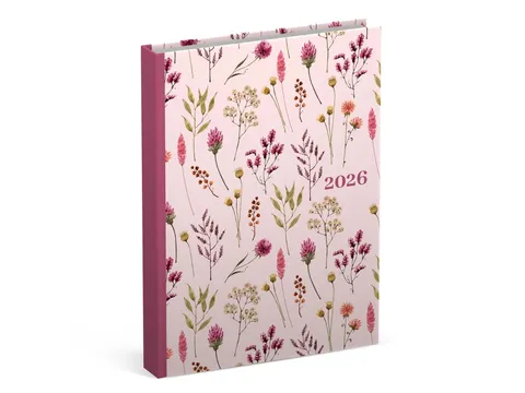 Agenda 2026 Lannoo pocket Flowers Bouquet 7d/2p roze