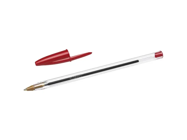 Balpen Bic Cristal medium rood