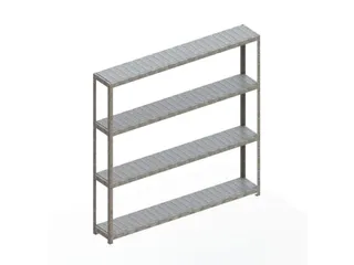 breedvakstelling,grondveld,HxBxD 2470x2504x400mm,vakl. 400kg - 1