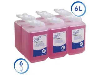 Handzeep Scott Essential Schuim foam roze 1000ml 6340 - 3
