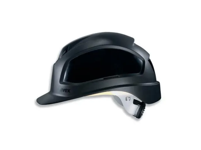 Uvex Pheos B-WR veiligheidshelm, zwart geventileerd