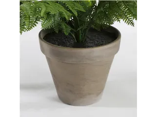 Kunstplant Mica Varen groen in pot Stan grijs 38x50cm - 3