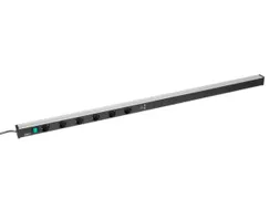 energielijst,v. montagetafel,HxBxD 52x1400x44mm,m. loket,6stekkerdozen