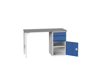 werkbank,HxBxD 930x1500x600mm,linoleumblad,2voeten/1container - 1