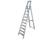 Ladder Aluminium Bordes H 2 35M 10Treden Incl. Bordes