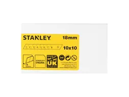 Afbreekmesjes Stanley 18mm 10 stuks x 10