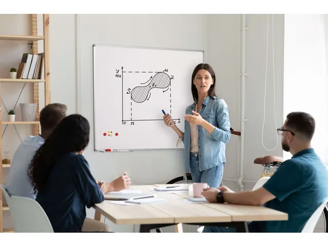 Tableau blanc magnétique 120x200cm acier laqué + kit de démarrage