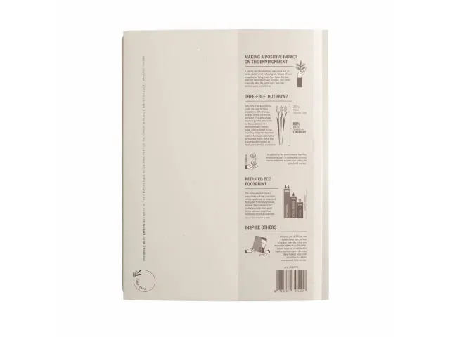 Dossiermap Djois Secolor Tree-Free A4 3 kleppen 226gr beige