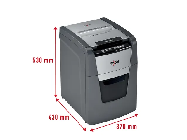Papiervernietiger Rexel Optimum Auto+ 90X snippers 4x28mm