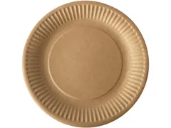 Papstar Pure Bord rond 19cm FSC karton bruin 20 stuks