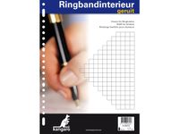 Ringbandinterieur Kangaro A4 23r ruit 10mm krimp a 10 stuks 100 vel