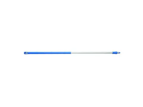 Ecolab aluminium steel ergonomisch 150 cm met blauwe grip