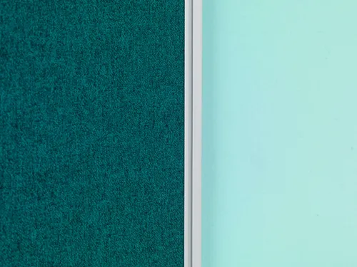 Prikbord 120x180cm Groenblauw Accent Softline Profiel 16mm