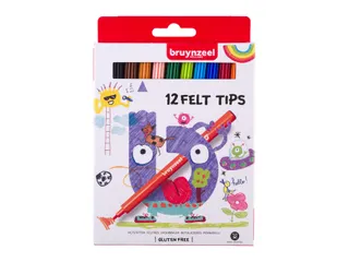 Viltstift Bruynzeel Kids assorti 12 stuks - 1