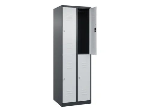 dubbeldekse locker,HxBxD 1850x600x500mm,2x2vak.,vak B 300mm