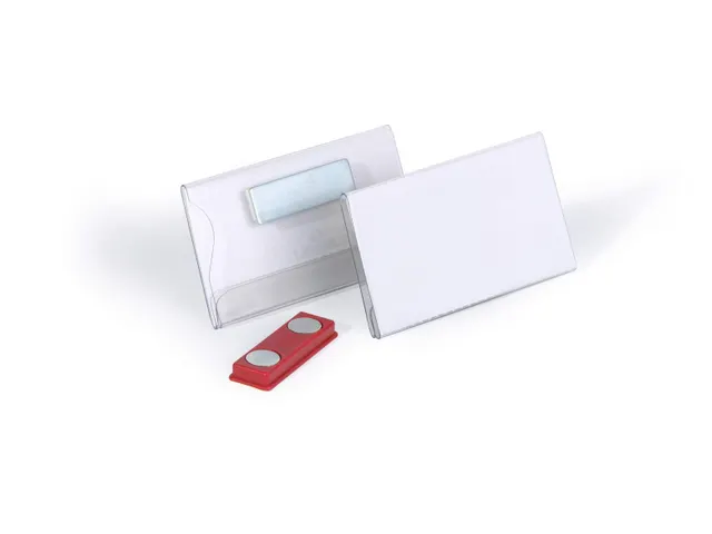 Badge Durable 8116 vlak met magneet 40x75mm