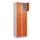 lockerkast,HxBxD 1850x600x500mm,2x4vakken,vak B 300mm,cil.-slot
