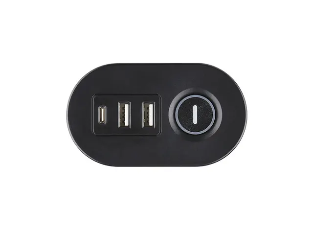 IOIO desktop stekkerdoos SL3000 3-voudig + 3x USB Zwart