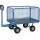 Handtrekwagens 6433l 700kg 1200x800mm Draadgaas Wanden Luchtbanden