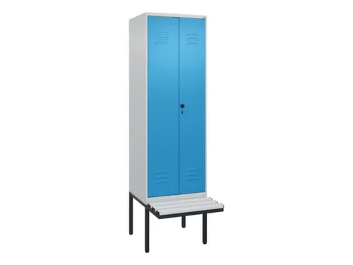 locker voor scheiding van kleding,HxBxD 2120x600x815mm,2vak