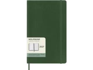 Agenda 2027 Moleskine 12M Weekly 7dag/1pagina large sc myrtle green - 2