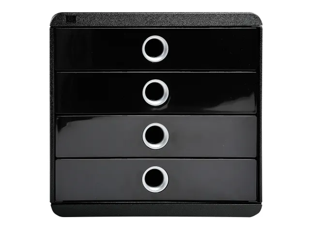 Ladenblok Pop-Box zwart/ zilver