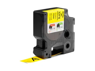 Labeltape Dymo Rhino 18433 Vinyl 19mmx5.5m Zwart Op Geel - 4